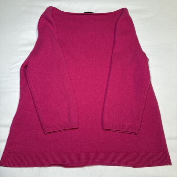 Talbots Petite Pink 2 Ply Cashmere Sweater 3/4 Sleeve Pullover Womans Sz LP EUC - Picture 11 of 12